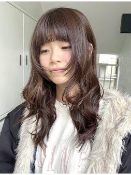 ローレンジウ(LOREN JU) 着物ヘア/ダークアッシュ/ミディアムレイヤーカット/名古屋名駅