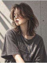 ダル 渋谷/表参道(DAL.)&nbsp;レイヤーカット/ダークグレージュ/ハッシュカット/前髪