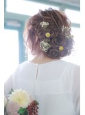 フラワー風ヘアアセット