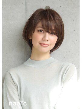 ナオシ トレス 富雄店(nao*c tres) 笑顔が似合う☆大人かわいい丸みショートヘア