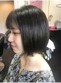 ダークトーン透け感カラー&ボブスタイル♪
