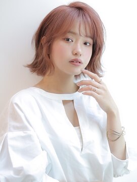 アグ ヘアー ティンバー 小松2号店(Agu hair timber) 《Agu hair》ピンクが可愛い☆外ハネボブ