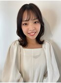 ナチュラル外ハネミディアム