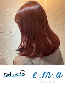 エマヘアデザイン(e.m.a Hair design) レッドカラー