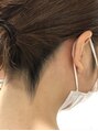 カットインシャンゼ 崇元寺店&nbsp;襟足やうなじは相談しながらラインを決めます。