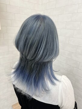 イイカンジヘア(iikanji hair) 【iikanji hair】マッシュウルフ×プラチナブルージュ