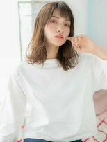 アルバハナレ 横浜(αlba HANARE)&nbsp;関内/髪質改善/ゴールドベージュでオン眉大人ロブヘア♪a