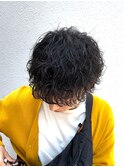 【曽我尾真生】 波巻きパーマ/メンズパーマ/マッシュパーマ
