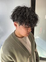 ゼスト リル 新宿(ZEST lill)&nbsp;ツイストスパイラル メッシュ マッシュパーマ ハイライト 新宿