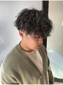 ツイストスパイラル メッシュ マッシュパーマ ハイライト 新宿