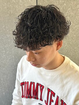 ニアウ 太田店(Niau) メンズマッシュハード波巻きスパイラルパーマプードルパーマ