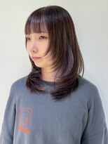 アルバム 池袋(ALBUM) ベビーピンクニュアンスカラーくびレイヤー美髪_ba490381
