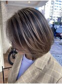 横浜で叶う！白髪ぼかしハイライトバレイヤージュ（ayaka）