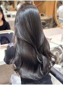 〇フェミニンロング×グレージュ[新宿/メルティーカラー]