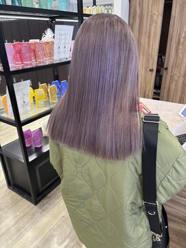 ディーボーイ 健軍店(D-BOY) パープルグレージュ/黒髪卒業式/ダブルカラー