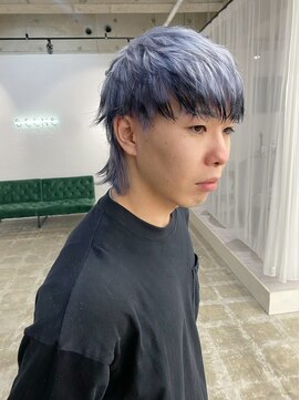 スーパーシーン(SUPER SCENE) サーフカール/スパイキーショート/ブルーブラック/宜野湾