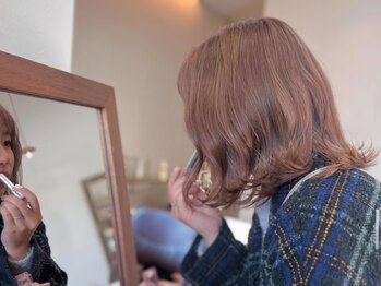 ウカ(uka)の写真/透明感も艶感も可愛さも!ブリーチありなし問わず”自分らしさ”を大切にしたデザインカラーをご提案◎