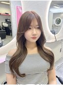顔周りカット/ベージュ