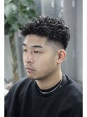 極道パーマ×フェード/20代30代40代/ショートパーマ