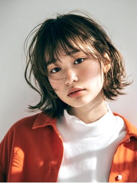 ヘアースパパズ(hairspaPAZ) グレージュルーズショートパーマスタイルボブ 目黒区祐天寺