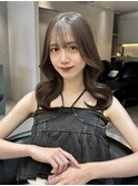 韓国レイヤーカット/くびれ巻き/前髪顔周り/セミディ[門前仲町]