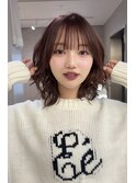 大人優しいミディアムパーマ