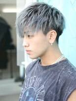 メンズサロン キング 梅田店(Men’s salon K!ng)&nbsp;ホワイトメッシュルーズパーマ/ルーズショートニュアンスパーマ