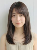 ビビ バイ マグ 岡谷店(bivi by Mag)&nbsp;内巻きレイヤー×透明感ブラウン◎韓国風美髪ストレート