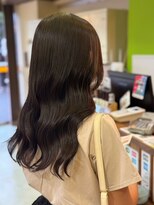 ウフヘアー(ufu hair) コテ巻きセミロング