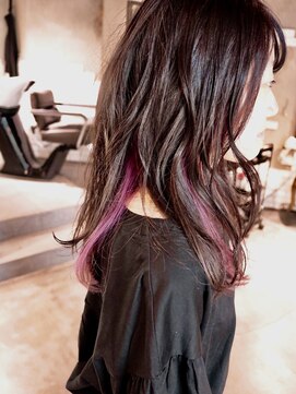 ロリム(RorriM) インナーカラー ピンクパープル