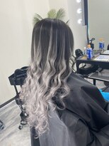 リアル(REAL) dark gray/silver ext ブリーチ/髪質改善/レイヤーカット