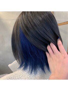 アンジェリカ 尼崎店(ANGELICA) 濃いめブルーなインナーカラー【ANGELICA 吉永】