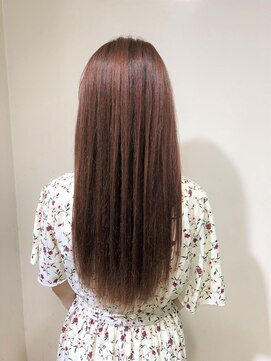 アズール 草加(azule) 髪質改善　イルミナカラー　コーラルピンク　ロング　[草加駅]