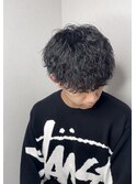 波巻きパーマ/マッシュ
