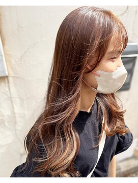 サーティーン(THIRTEEN) アップスタイルにしても可愛い！インナーカラー(^^)20代