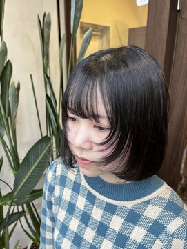 アン(Hair make un) 【ボブヘアー】顔まわりレイヤー♪