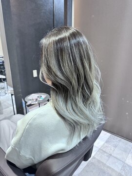 リオリス ヘア サロン(Rioris hair salon) 【エアタッチ】　ホワイトバレイヤージュ