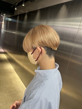 ペレ 栄店(PELE) デザインカラー/レイヤーカット/ウェットヘア/オリーブベージュ