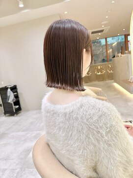 サンド 名古屋(sand) ボブ/レイヤーカット/髪質改善/ウェットヘア/オリーブベージュ