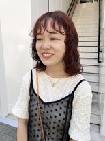 カフ(CAF) CAF FUKO くるくるパーマ/オレンジカラー/暖色/大阪/心斎橋