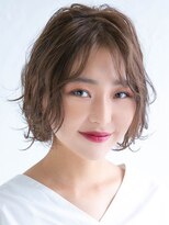 アース 三木店(HAIR & MAKE EARTH)&nbsp;20代30代40代くせ毛風パーマ丸みショート小顔カット抜け感