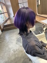 フラム(fulam)&nbsp;ショートウルフ×パープルブラック