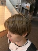 ミルクティーアッシュ×韓国マッシュ