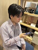 メンズ2wayバングの韓国ヘア