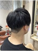 爽やかメンズ☆無造作ツーブロックマッシュナチュラル黒髪