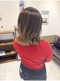 レイヤーカット グラデーションカラー