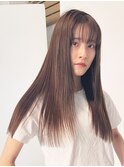 美髪韓国ヘア顔周りレイヤーロング_ba450173