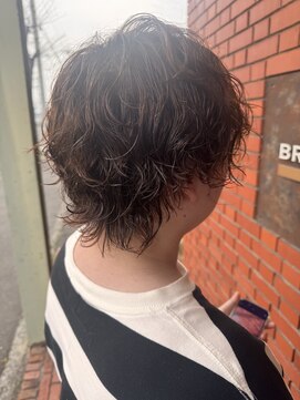 ブリックアブラック(BRIC A BRAC hair garage) くしゃっとパーマでぬけ感ショート