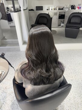 ルモ(Lumo) 【MIHO】イヤリングカラー×ダークラベンダー