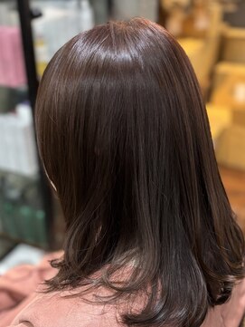 クレメント サロン ブル(Clement Salon Bull) ピンクブラウン×セミロング